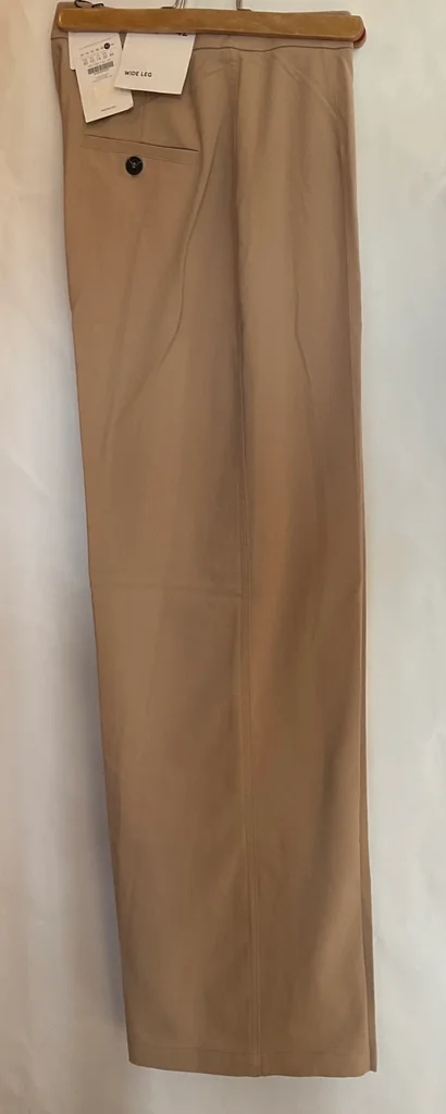 🔥-20%🔥 Pantalon Large Bershka Neuf avec étiquette Beige Camel T.42 – photo 5